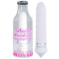 vibrador Bottle Rockets - Nova White, à prova dágua, ABS atóxico 11cm